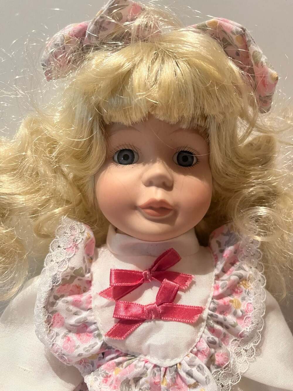 Dynasty Doll Collection Porcelain Doll in Floral Dress